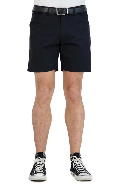 Levinas Everyday Stretch Chino Shorts In Black