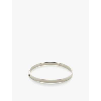 Monica Vinader Essential Recycled Sterling-silver Bangle Bracelet