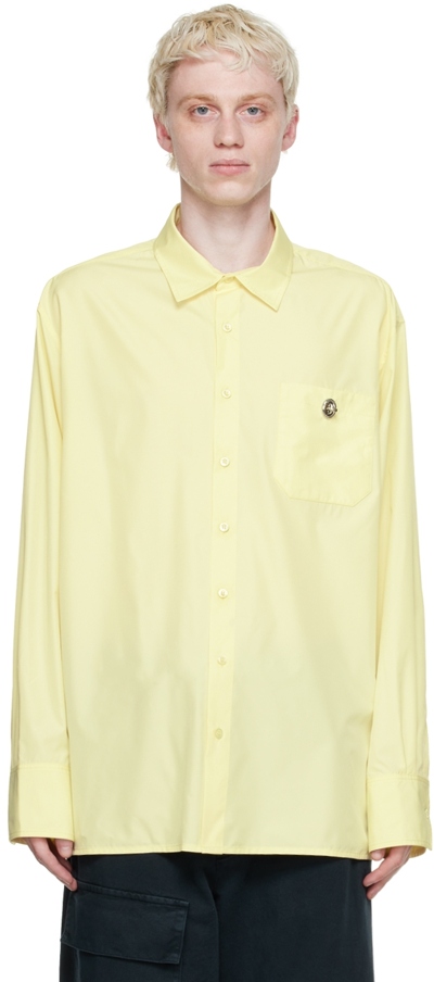 Botter Yellow Recycled Polyester Shirt In Soft Yellow Parley