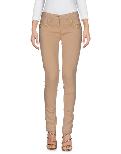Patrizia Pepe Denim Pants In Beige
