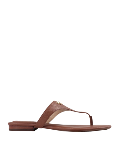 Ralph Lauren Thong Sandal In Leather