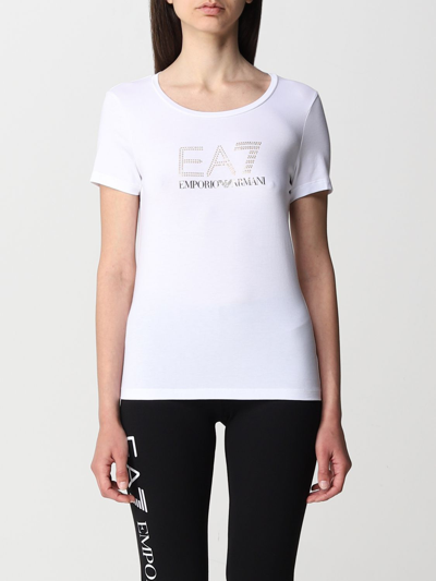 Ea7 T-shirts  Women In White