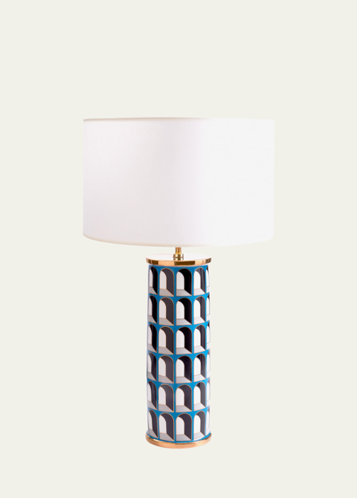 Jonathan Adler Arcade Table Lamp In Blue