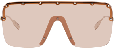 Gucci Orange Mask Sunglasses In 001 Gold