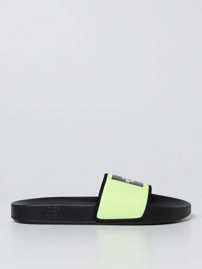 The North Face Base Camp Sliders In Acid Green In Sharp Green/tnf Black