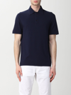 Malo Short Sleeved Polo Shirt In Blue