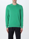 Drumohr Mens Green Cotton Sweater