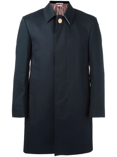 Thom Browne Mac Bal Collar Overcoat In Brown