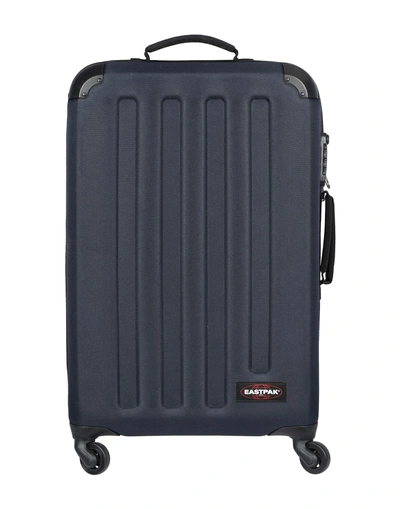 Eastpak Wheeled Luggage In Dark Blue