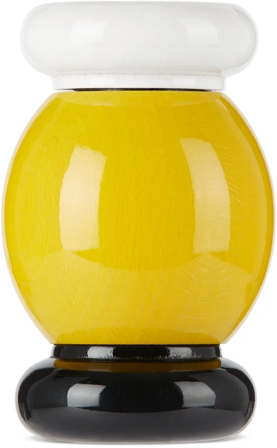 Alessi Yellow Salt & Pepper Mill In Yellow/black/white