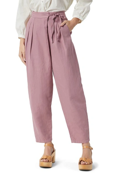 Joie Wilmont Cotton & Linen Blend Pants In Purple