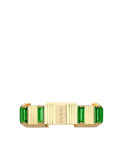 Gucci Link To Love Tourmaline Ring In Yellow Gold