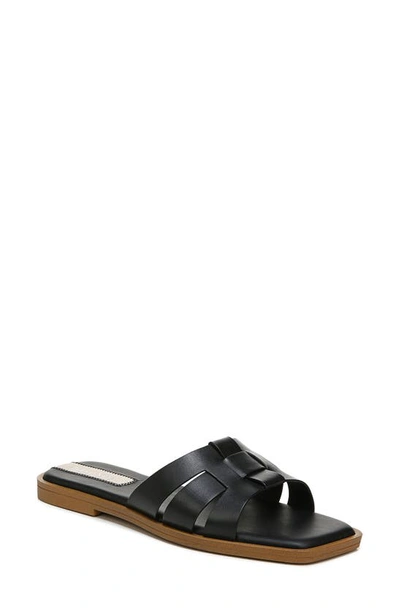 Franco Sarto Mazy Woven Slide Sandal In Black