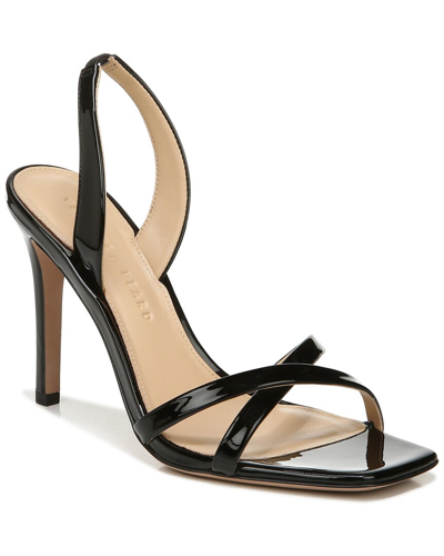 Veronica Beard Analita Patent Leather Halter Sandals In Nocolor