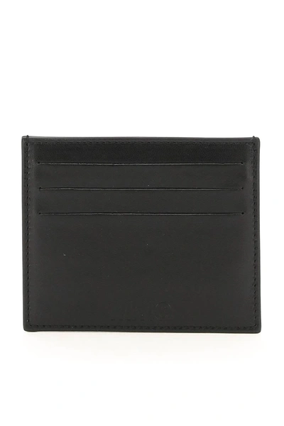 Mm6 Maison Margiela Leather Cardholder In Black