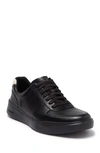Cole Haan Grand Crosscourt Modern Perforated Sneaker In Black/ Black/ White