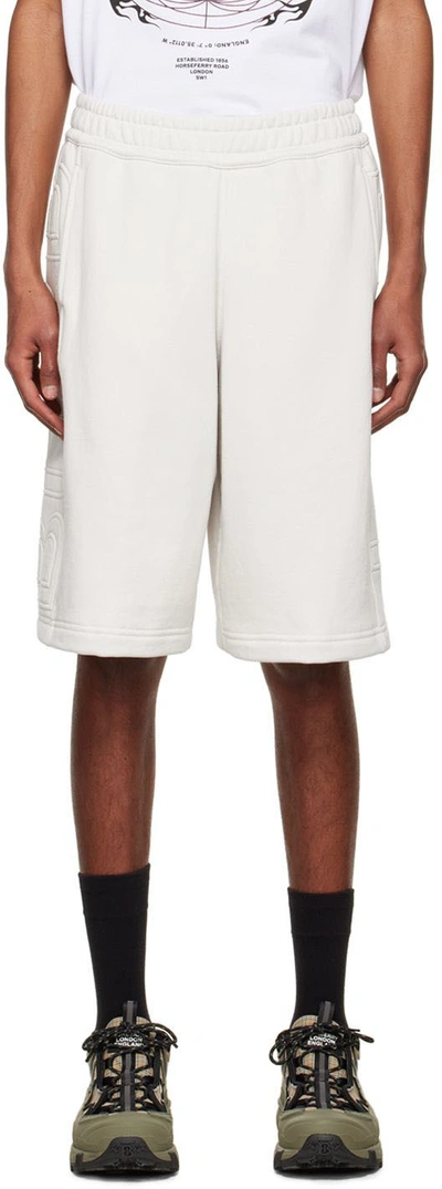 Burberry Beige Cotton Shorts In White