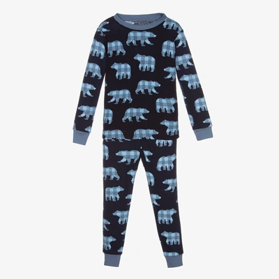 Little Blue House By Hatley Kids'  Boys Navy Blue Bear Pyjamas