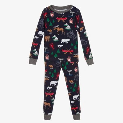 Little Blue House By Hatley Kids'  Boys Navy Blue Animals Pyjamas