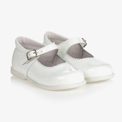 Children's Classics Kids' Girls White Patent Leather Shoes
