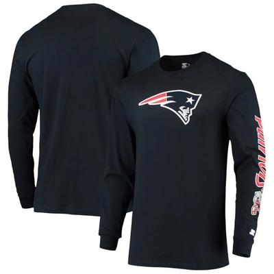 Starter Navy New England Patriots Halftime Long Sleeve T-shirt