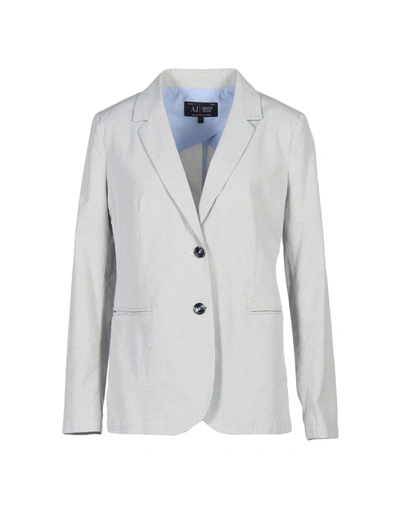 Armani Jeans Suit Jackets In Light Grey