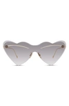 Loewe 150mm Heart-shaped Sunglasses In Shiny Endura