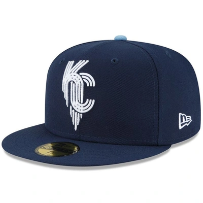 New Era Navy Kansas City Royals 2022 City Connect 59fifty Fitted Hat