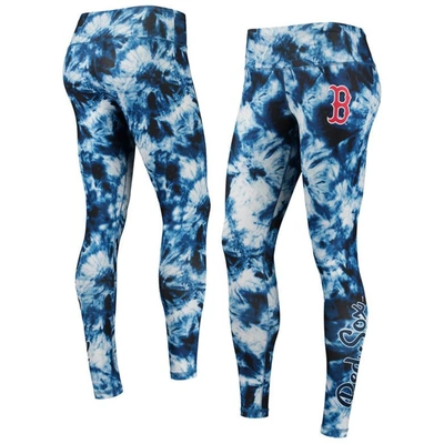 Foco Navy Boston Red Sox Tie-dye Leggings