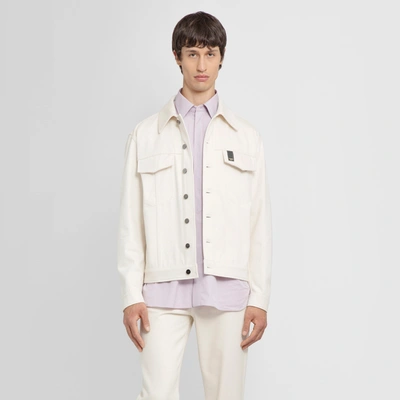Fendi Men's White Other Materials Outerwear Jacket