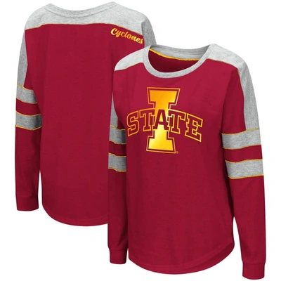 Colosseum Crimson Iowa State Cyclones Trey Dolman Long Sleeve T-shirt