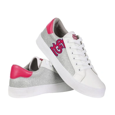 Foco St. Louis Cardinals Glitter Sneakers In White