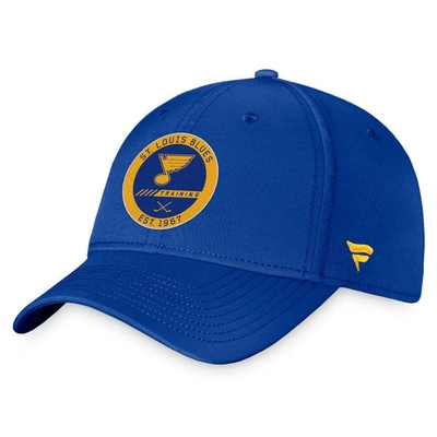 Fanatics Branded Blue St. Louis Blues 2022 Authentic Pro Training Camp Flex Hat