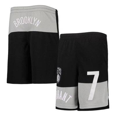 Outerstuff Kids' Big Boys Kevin Durant Black Brooklyn Nets Pandemonium Name And Number Shorts