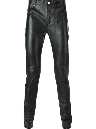 Saint Laurent Skinny Leather Trousers | ModeSens
