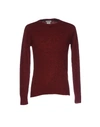 Authentic Original Vintage Style Sweaters In Maroon