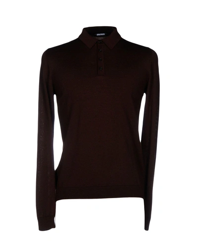 Roberto Collina Sweaters In Dark Brown