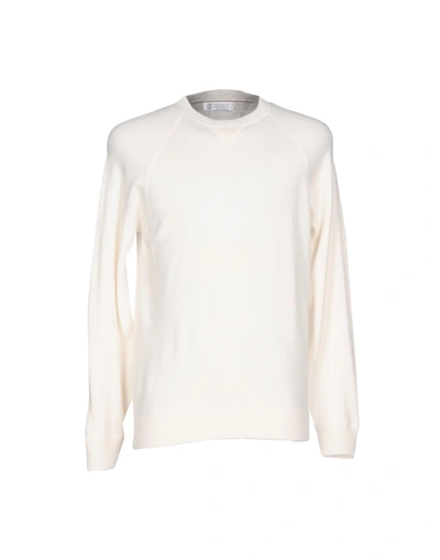 Brunello Cucinelli Sweaters In Ivory