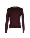 Gran Sasso Sweaters In Maroon