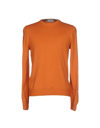 Gran Sasso Sweaters In Orange