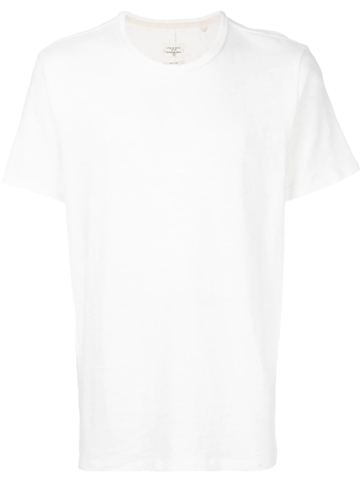 Rag & Bone Standard Issue Slubbed Cotton T-shirt In White