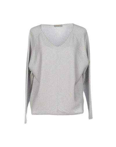 Le Tricot Perugia Sweater In Light Grey