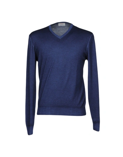 Gran Sasso Sweaters In Dark Blue
