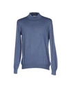 Gran Sasso Turtleneck In Slate Blue