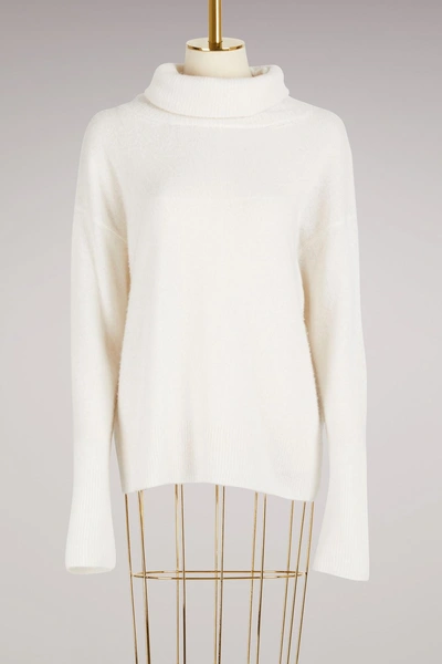 Maison Ullens Turtleneck Cashmere Sweater In White