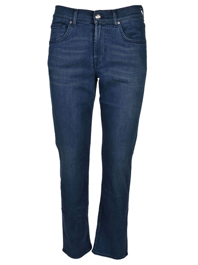 7 For All Mankind Slimmy Sand Jeans In Blue