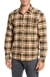 Patagonia Regular Fit Organic Cotton Flannel Shirt In Revival Bear Brown