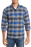 Patagonia Regular Fit Organic Cotton Flannel Shirt In Upriver Viking Blue