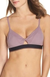 Stance Triangle Bralette In Elderberry