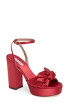 Tabitha Simmons Jodie Platform Sandal In Red